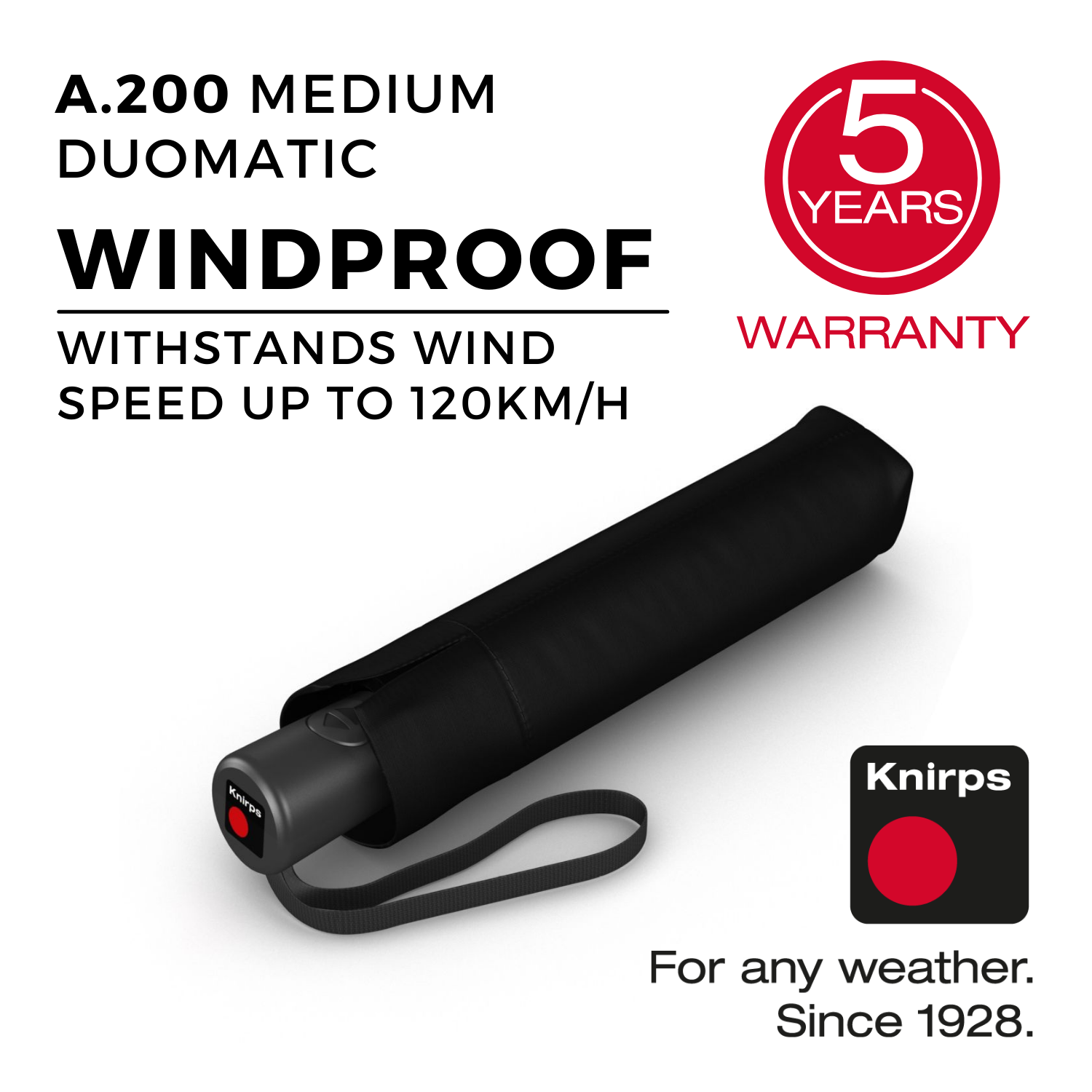 Knirps A.200 Medium Duomatic Umbrella | Foldable Umbrellas, SALE, Travel Accessories, Umbrellas | Knirps Umbrellas