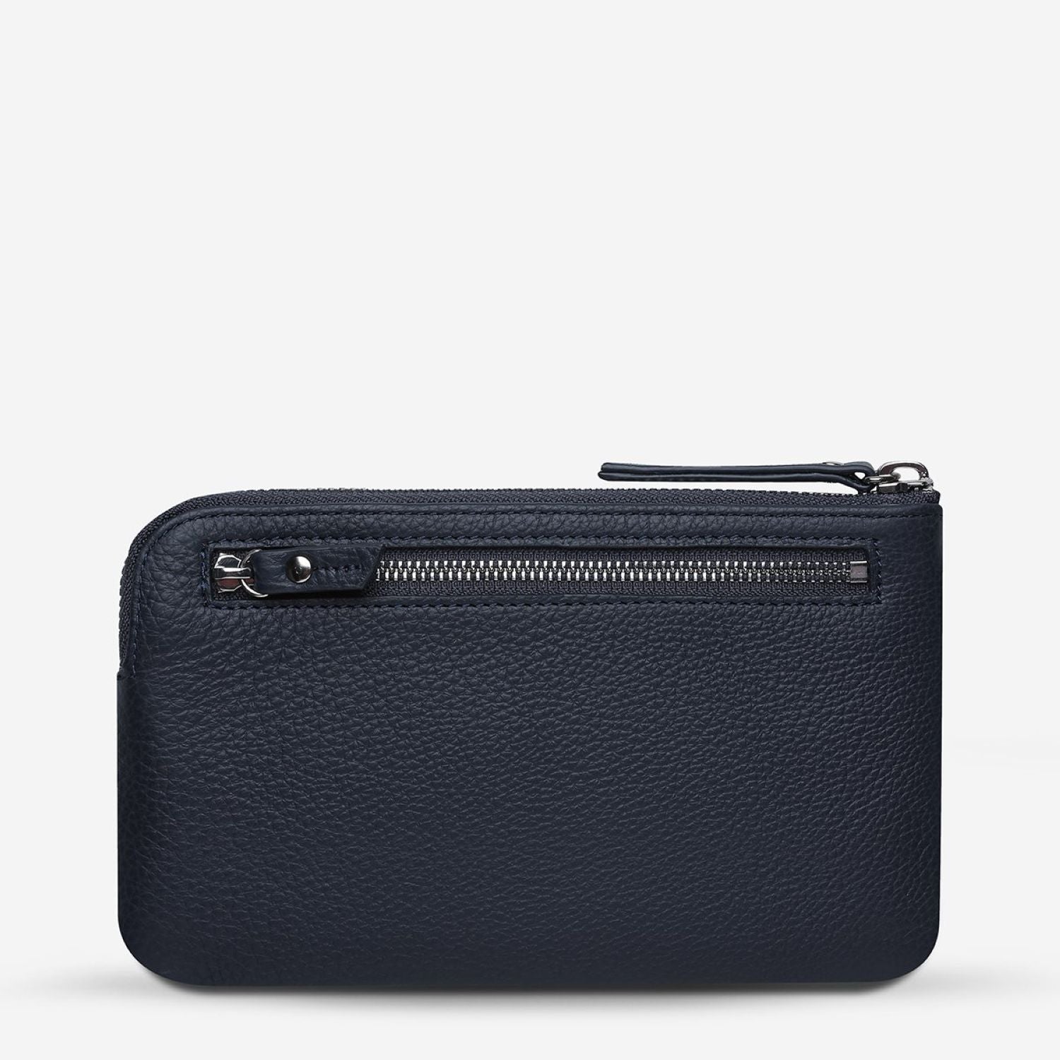 Status Anxiety Smoke And Mirrors Zip Leather Pouch