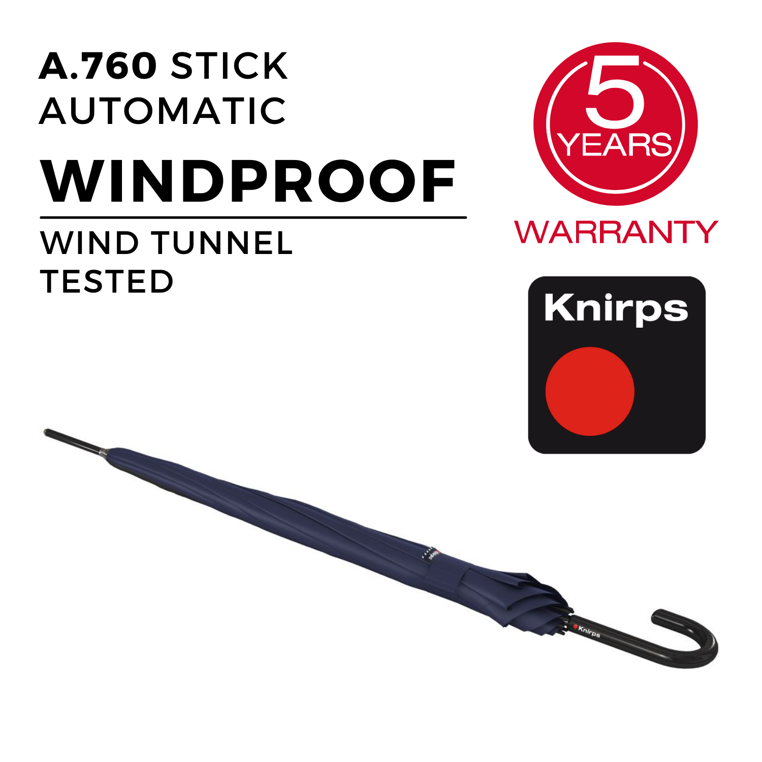 Knirps A.760 Stick Automatic Umbrella | Foldable Umbrellas, SALE, Travel Accessories, Umbrellas, UV Umbrellas | Knirps Umbrellas