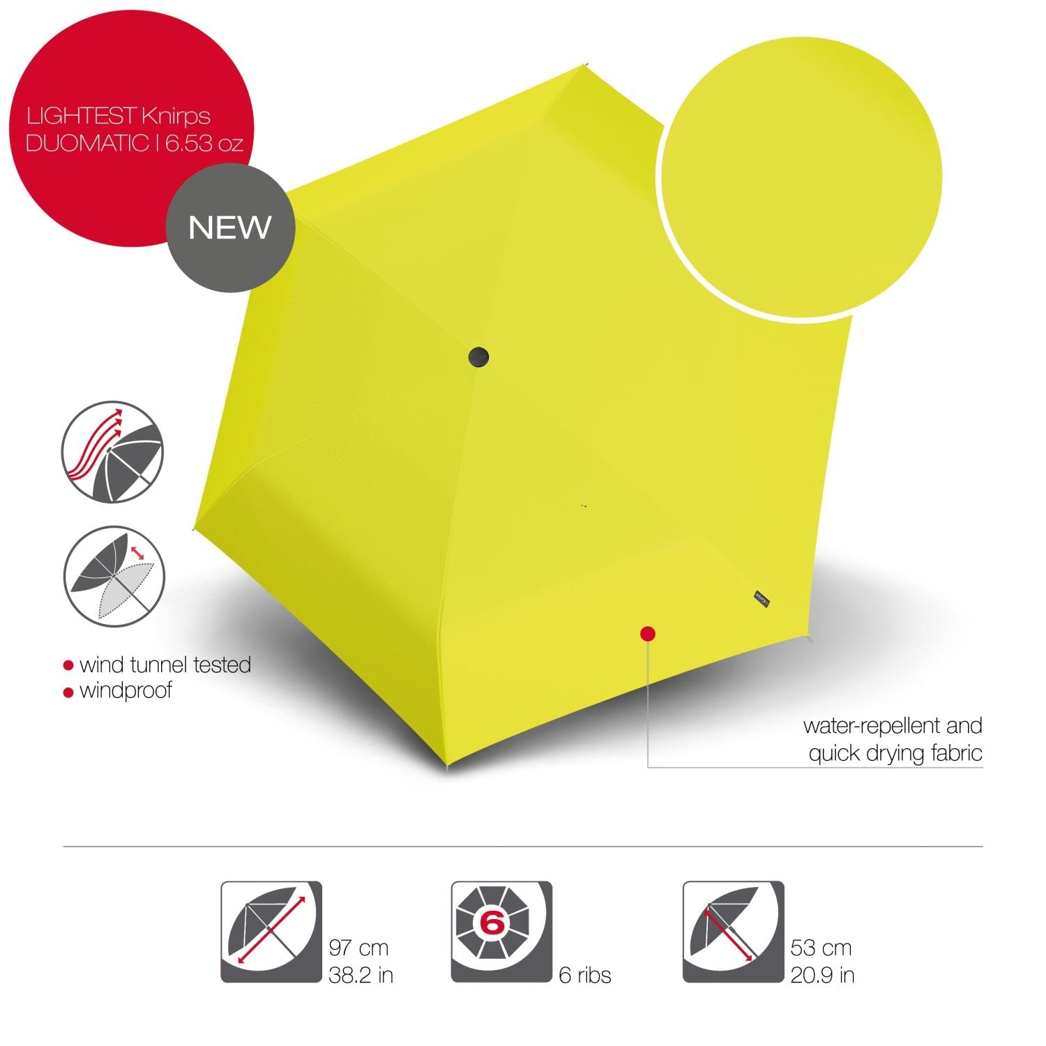 Knirps U.200 Ultra Light Duomatic Umbrella (SA)