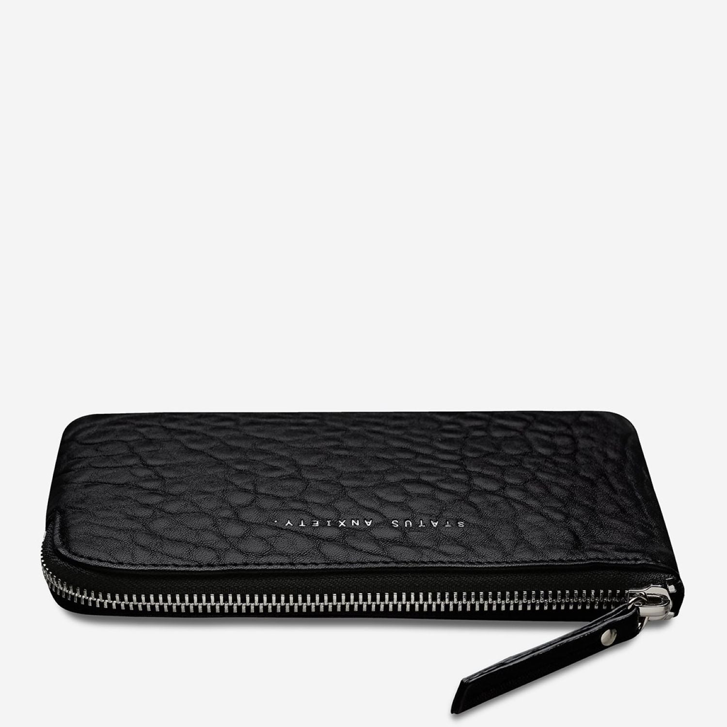 Status Anxiety Smoke And Mirrors Zip Leather Pouch