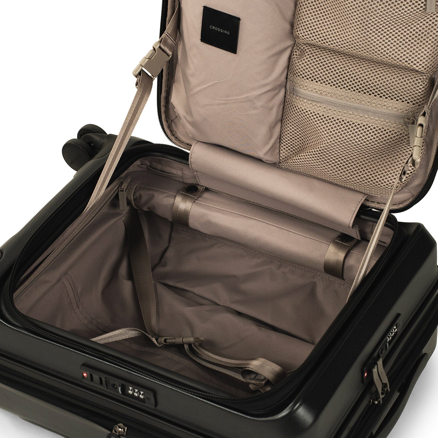 CROSSING INVI 20" Carry On Expandable Luggage With Front & Middle Access