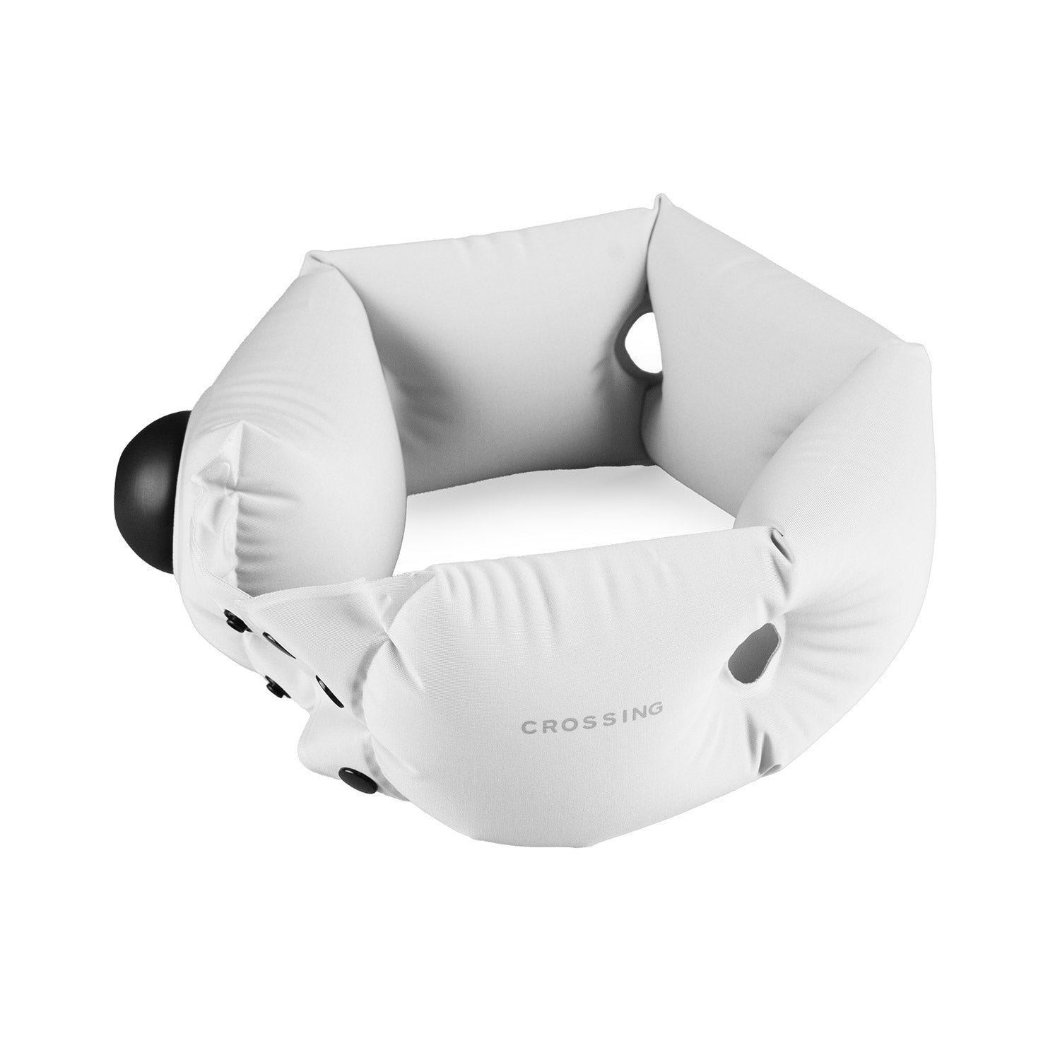 Crossing Inflatable Air Pump Neck Travel Pillow