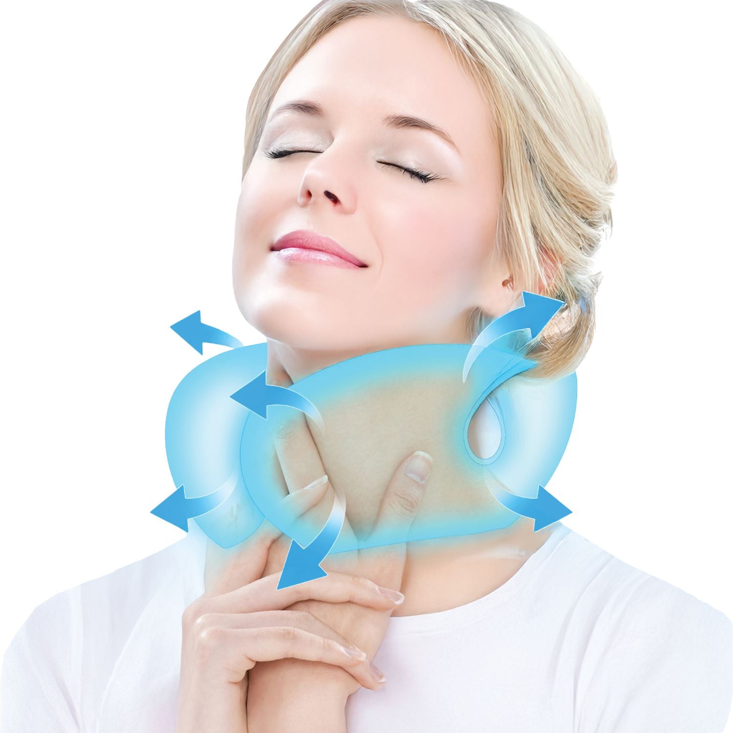 Crossing Inflatable Air Pump Neck Travel Pillow