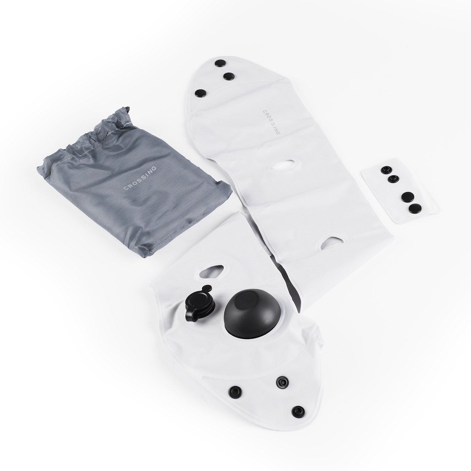 Crossing Inflatable Air Pump Neck Travel Pillow