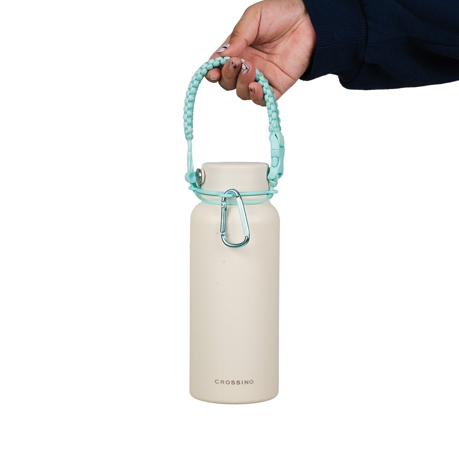 Crossing Paracord Bottle Carrier Strap with Carabiner