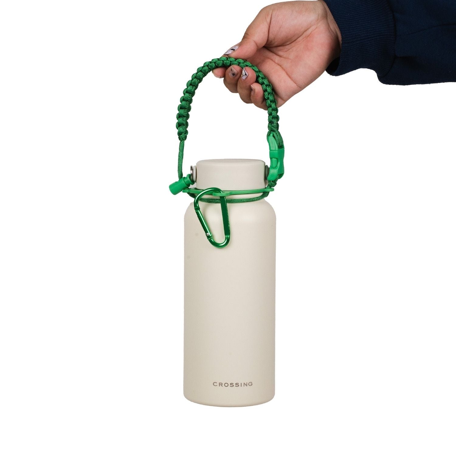 Crossing Paracord Bottle Carrier Strap with Carabiner