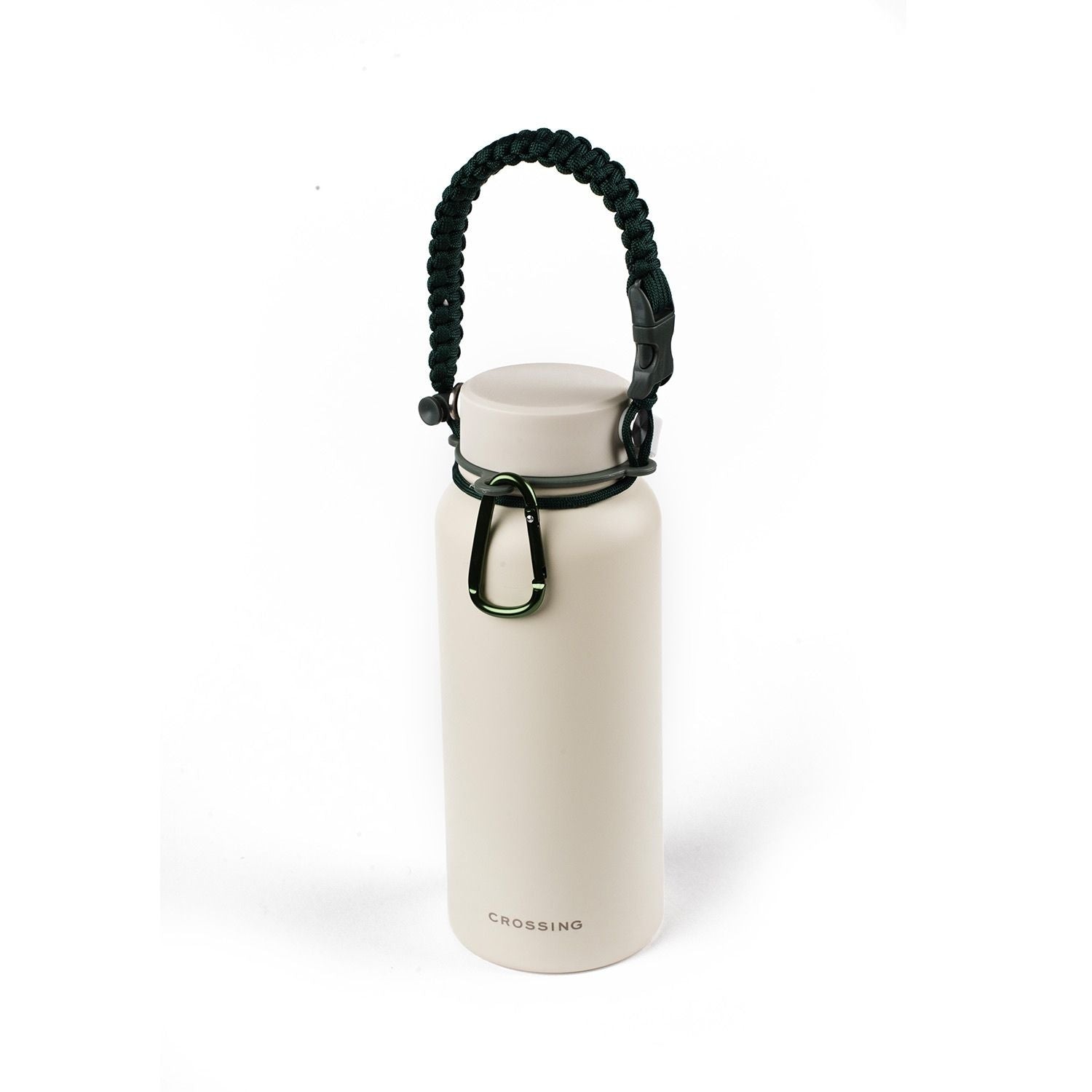 Crossing Paracord Bottle Carrier Strap with Carabiner