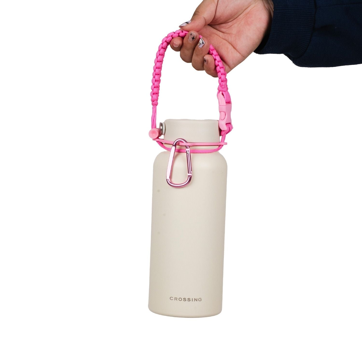 Crossing Paracord Bottle Carrier Strap with Carabiner