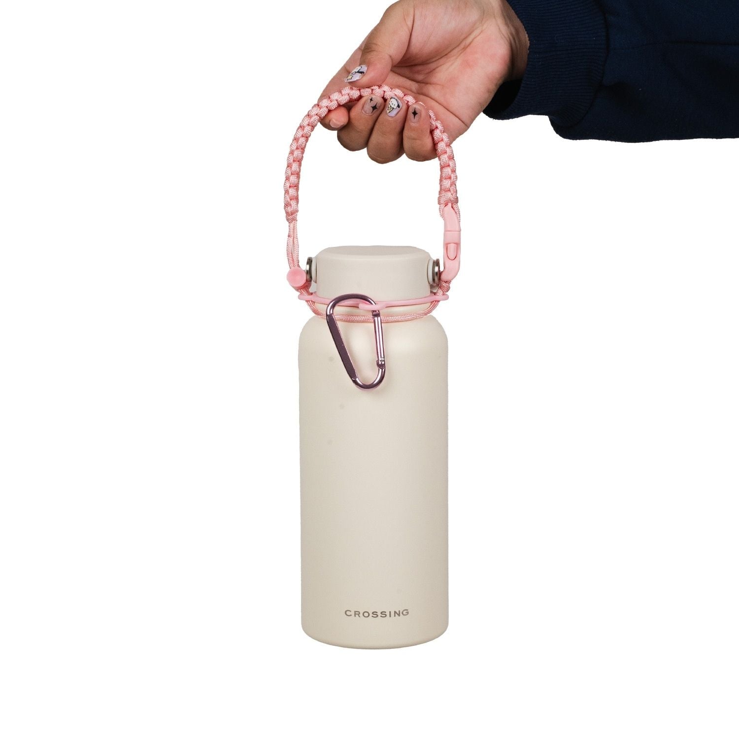 Crossing Paracord Bottle Carrier Strap with Carabiner