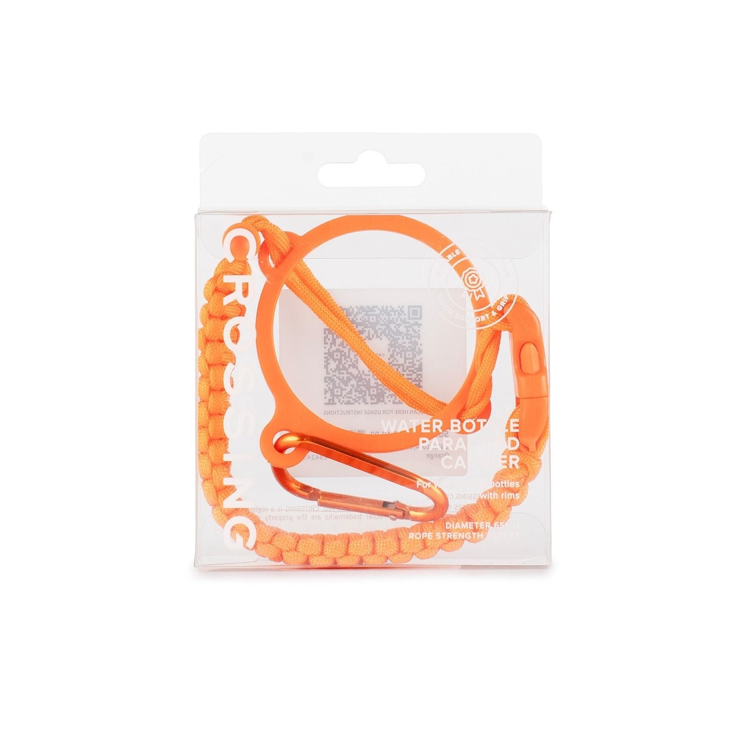 Crossing Paracord Bottle Carrier Strap with Carabiner