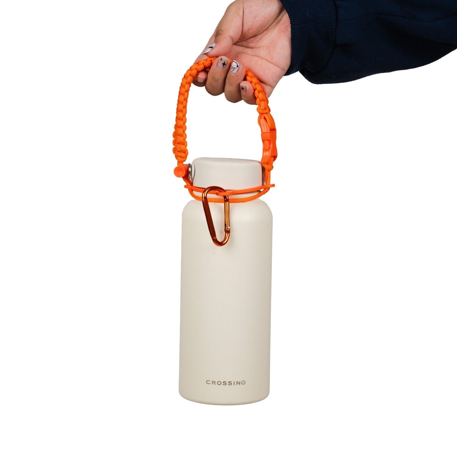 Crossing Paracord Bottle Carrier Strap with Carabiner