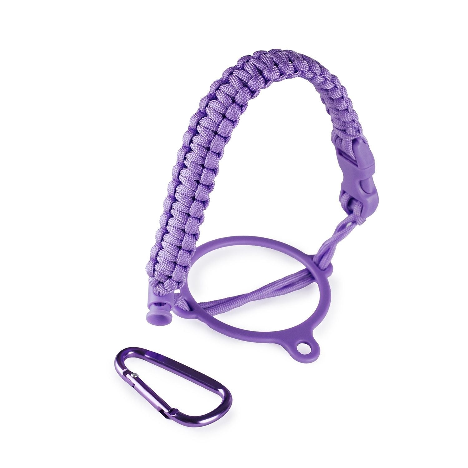Crossing Paracord Bottle Carrier Strap with Carabiner