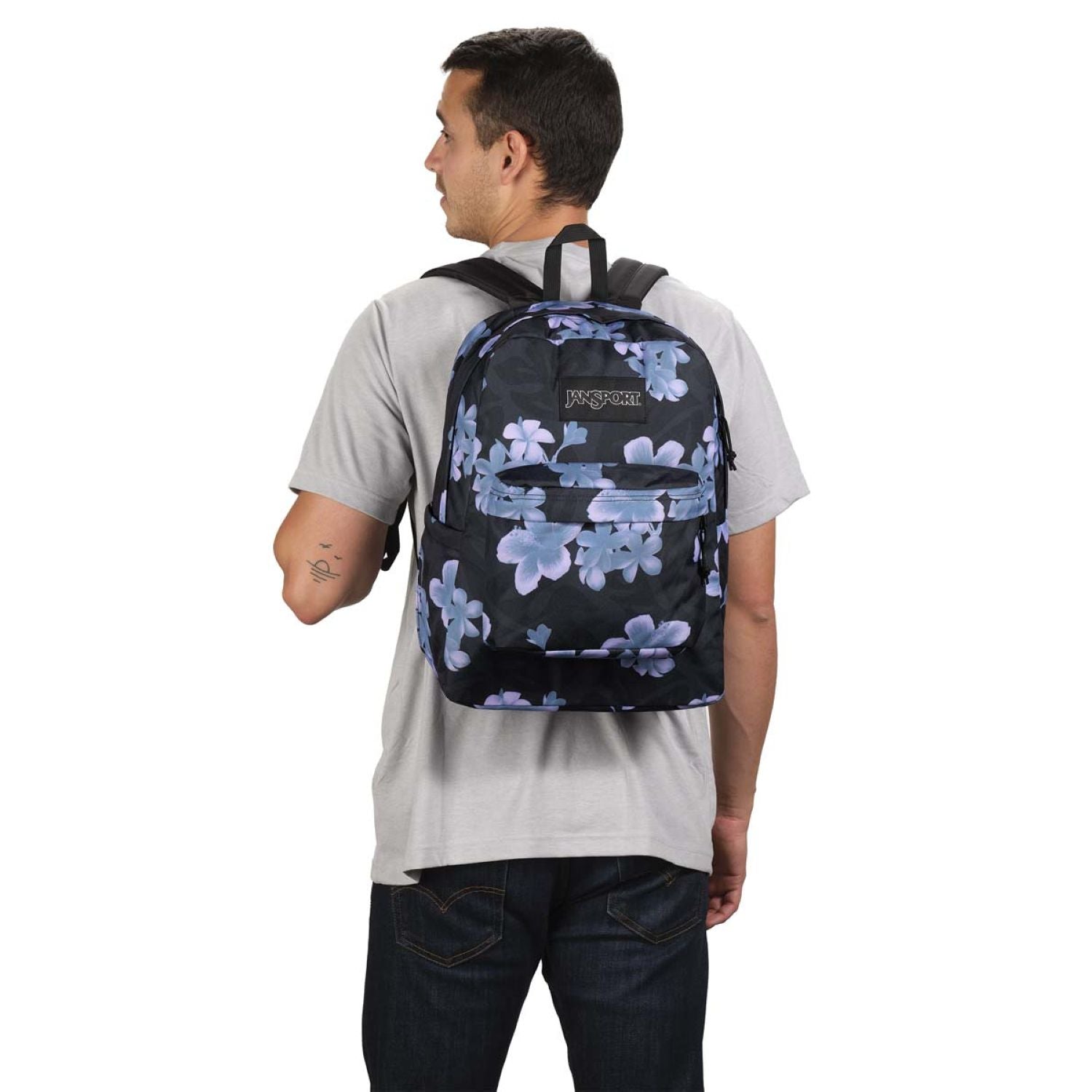 Jansport Superbreak Plus Backpack (Printed 1) (SA)