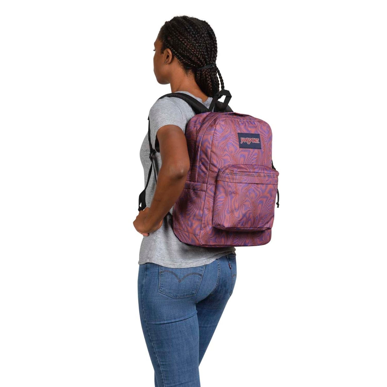 Jansport Superbreak Plus Backpack (Printed 1) (SA)