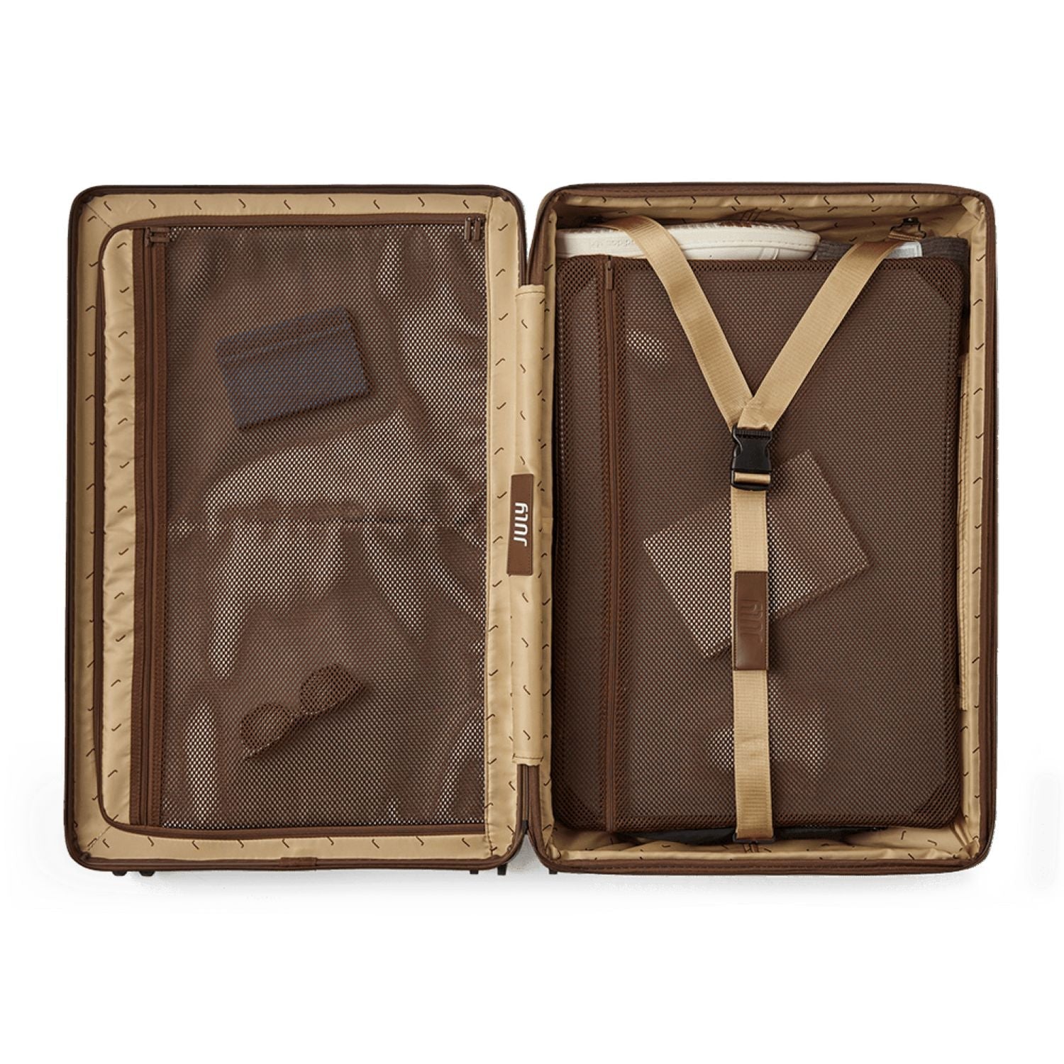 July Checked Plus Expandable Polycarbonate 28" Luggage