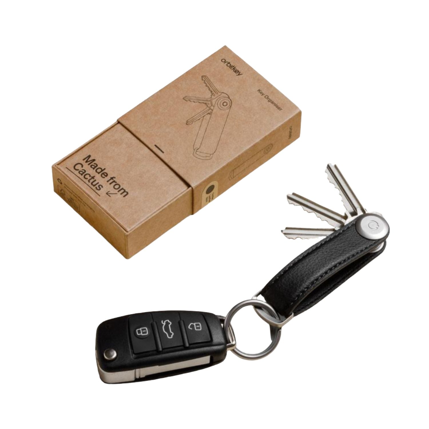 Orbitkey 2.0 Cactus Leather Key Organizer | Gifts & Lifestyle, Home Organizers, Key Organizers, Travel Accessories, Travel Necessities | Orbitkey Key Organizers-3