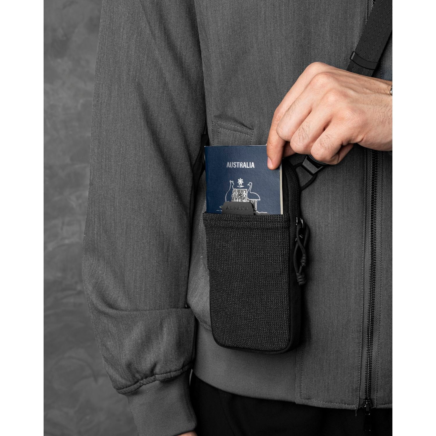 ALPAKA Modular Shoulder Pocket Slim Nylon Washed