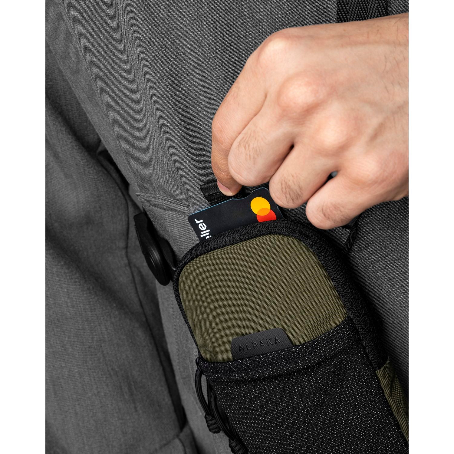 ALPAKA Modular Shoulder Pocket Slim Nylon Washed