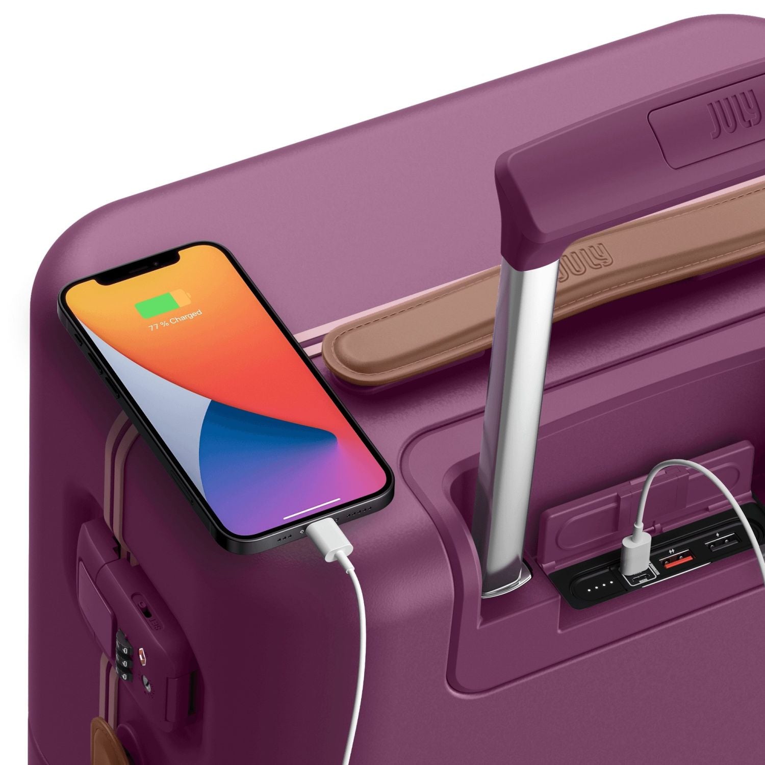 July Carry On Trunk Polycarbonate With Fastcharge USB-C 21" Luggage (SA)