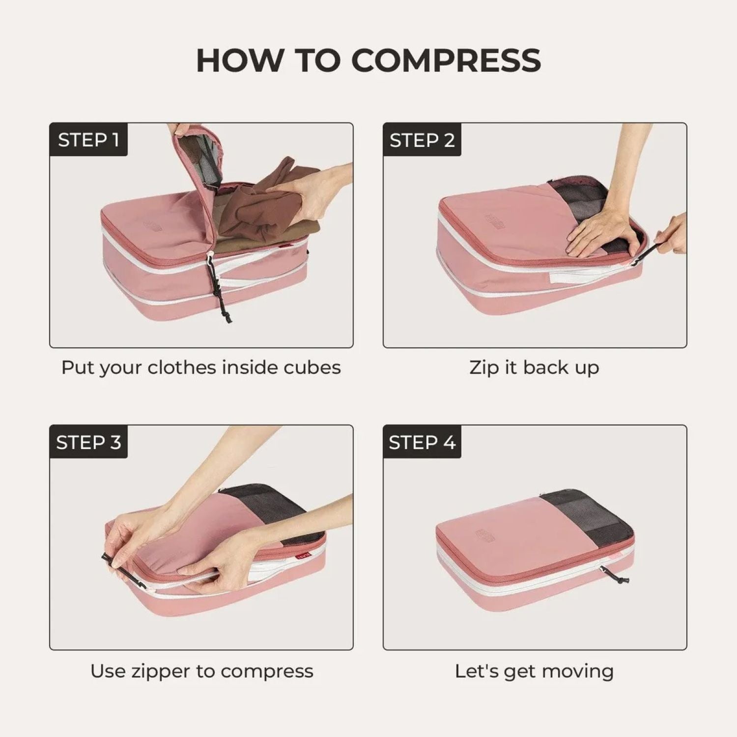 Bagsmart Blast 6-In-1 Compression Packing Cubes
