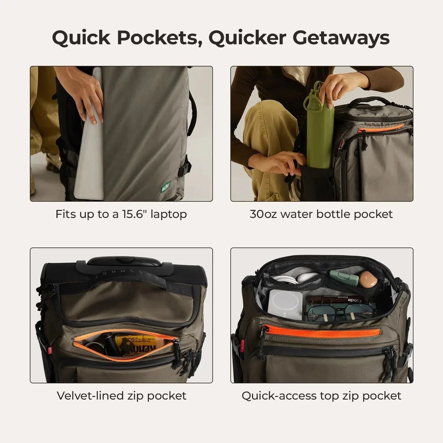 Bagsmart Blast Roller Backpack 43L