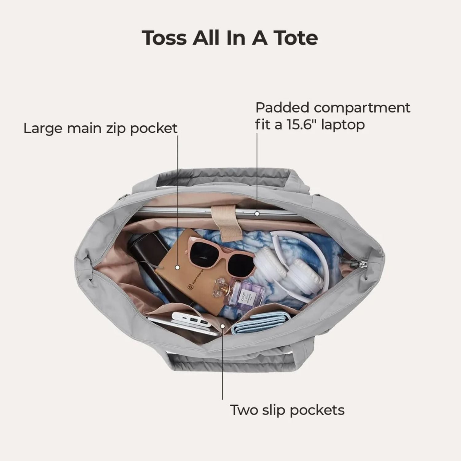 Bagsmart Bubble Puffer Tote 22L - 28L