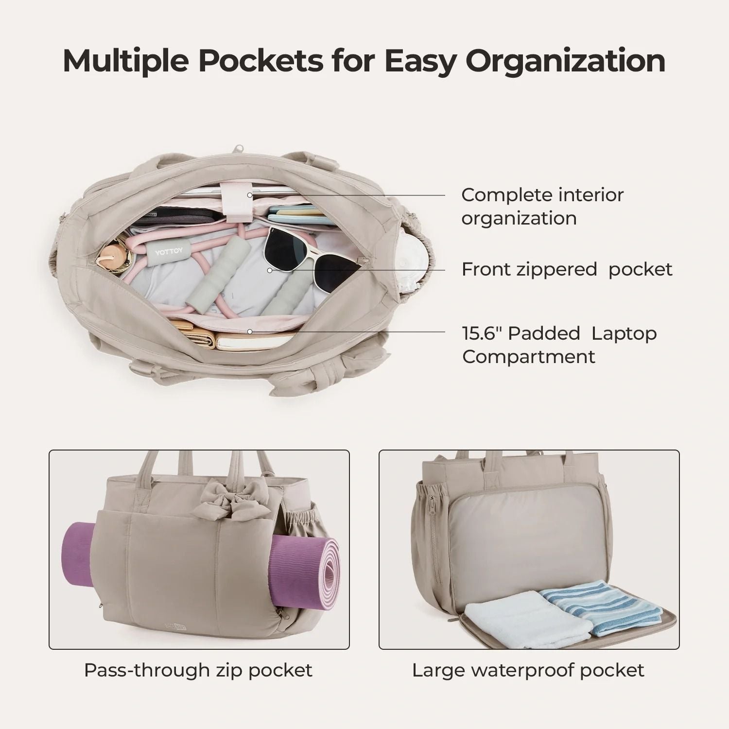 Bagsmart Crush Laptop Tote 23L