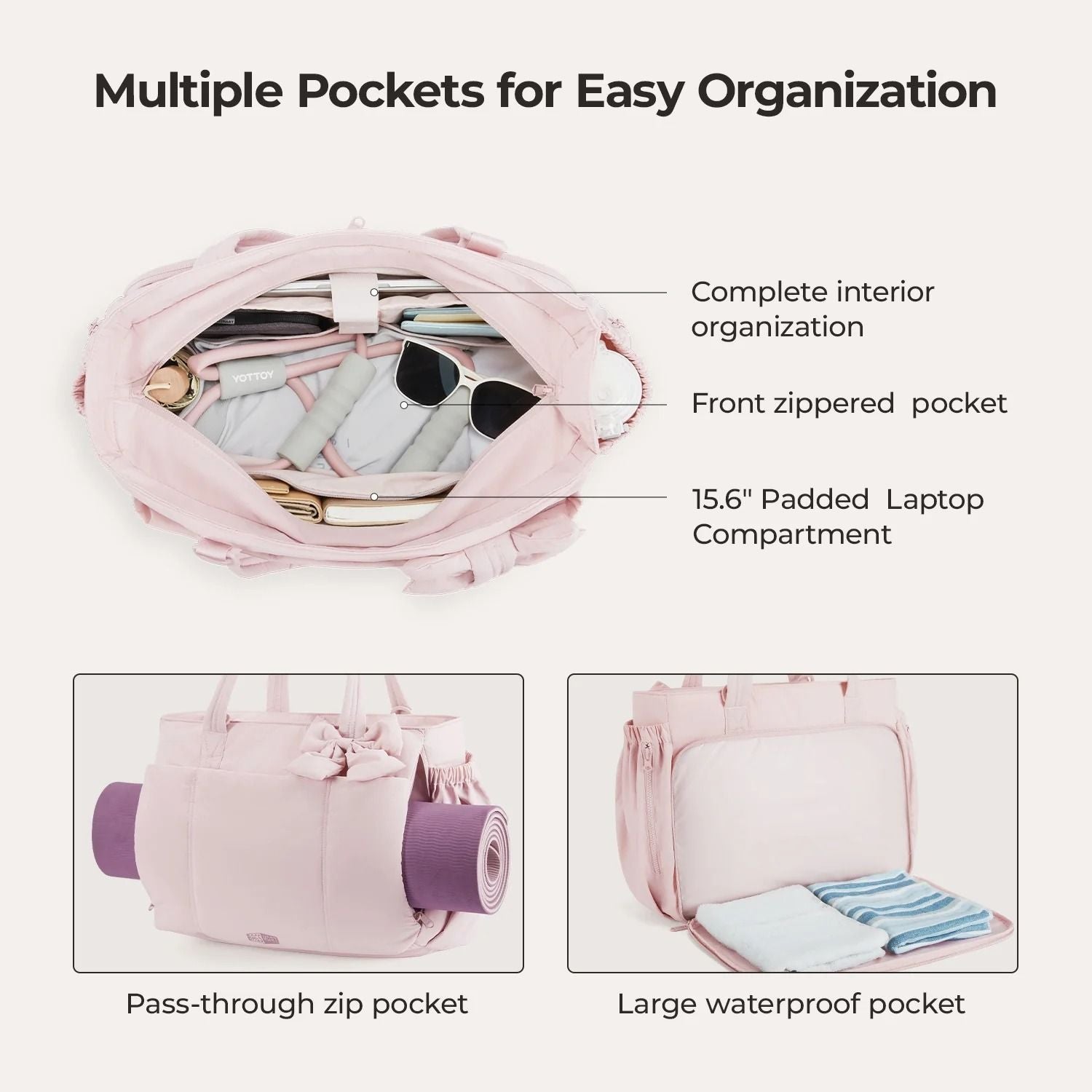 Bagsmart Crush Laptop Tote 23L