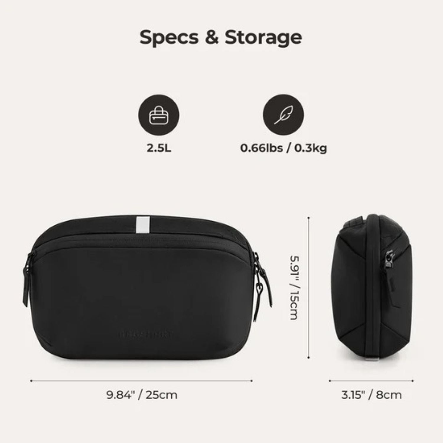 Bagsmart Dense Travel Dopp Kit 2.5L