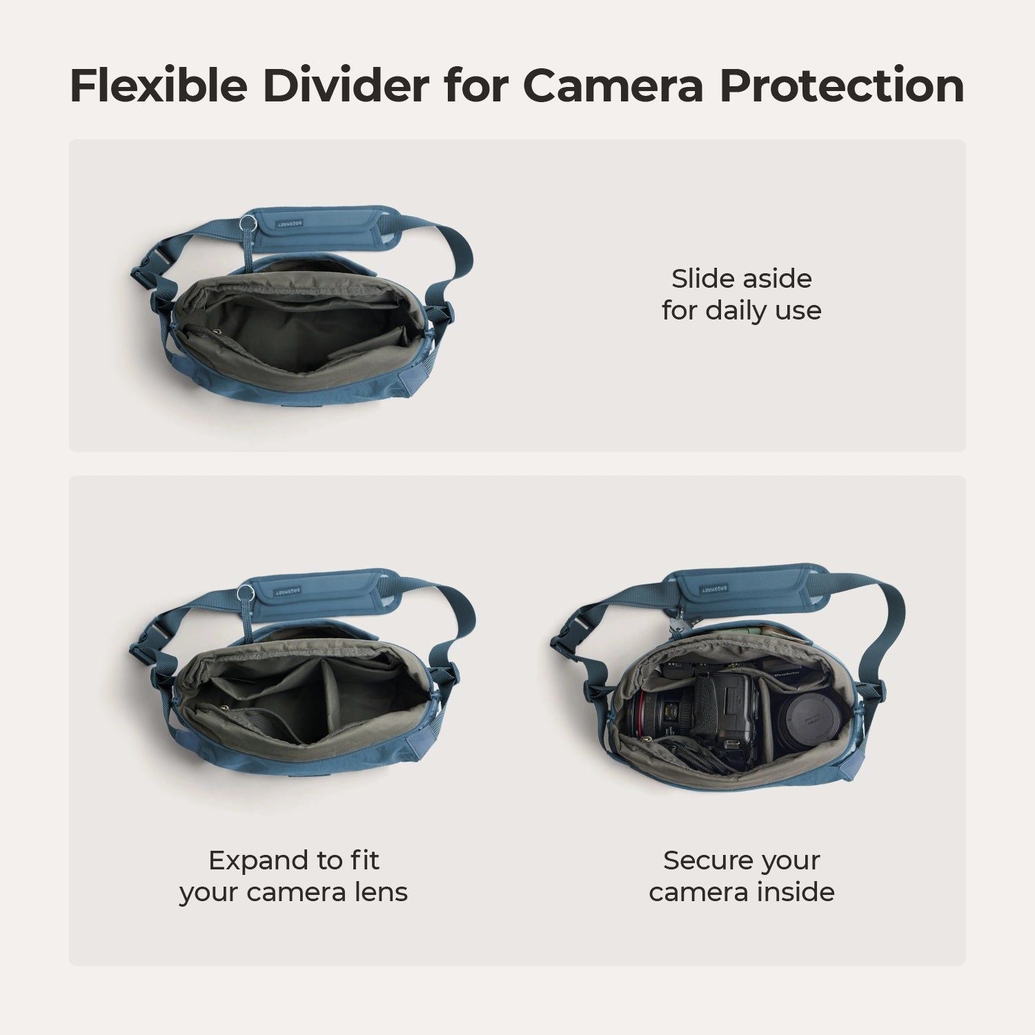 Bagsmart Soar Camera Sling Bag With Tripod Holder 6L