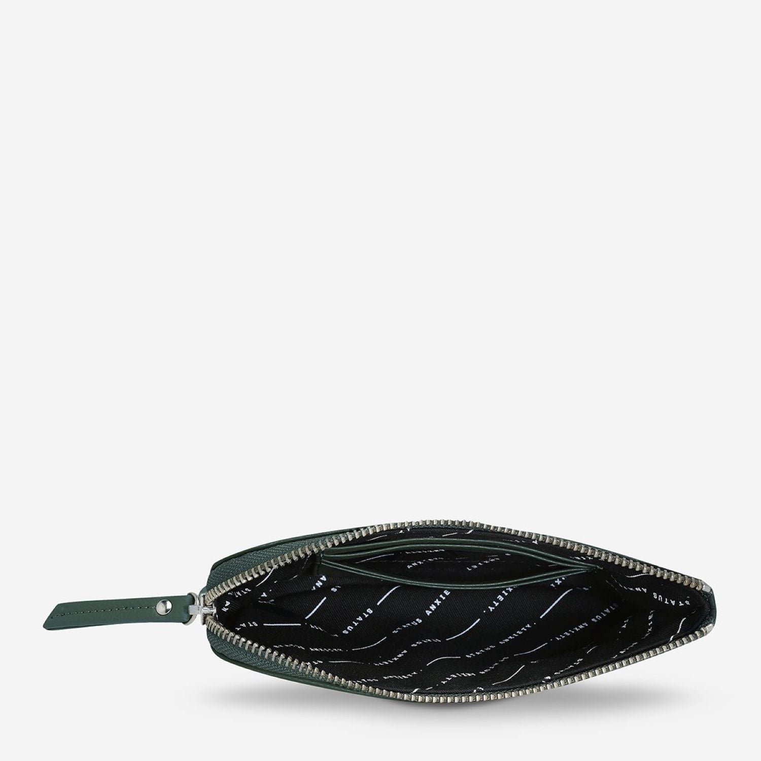 Status Anxiety Smoke And Mirrors Zip Leather Pouch