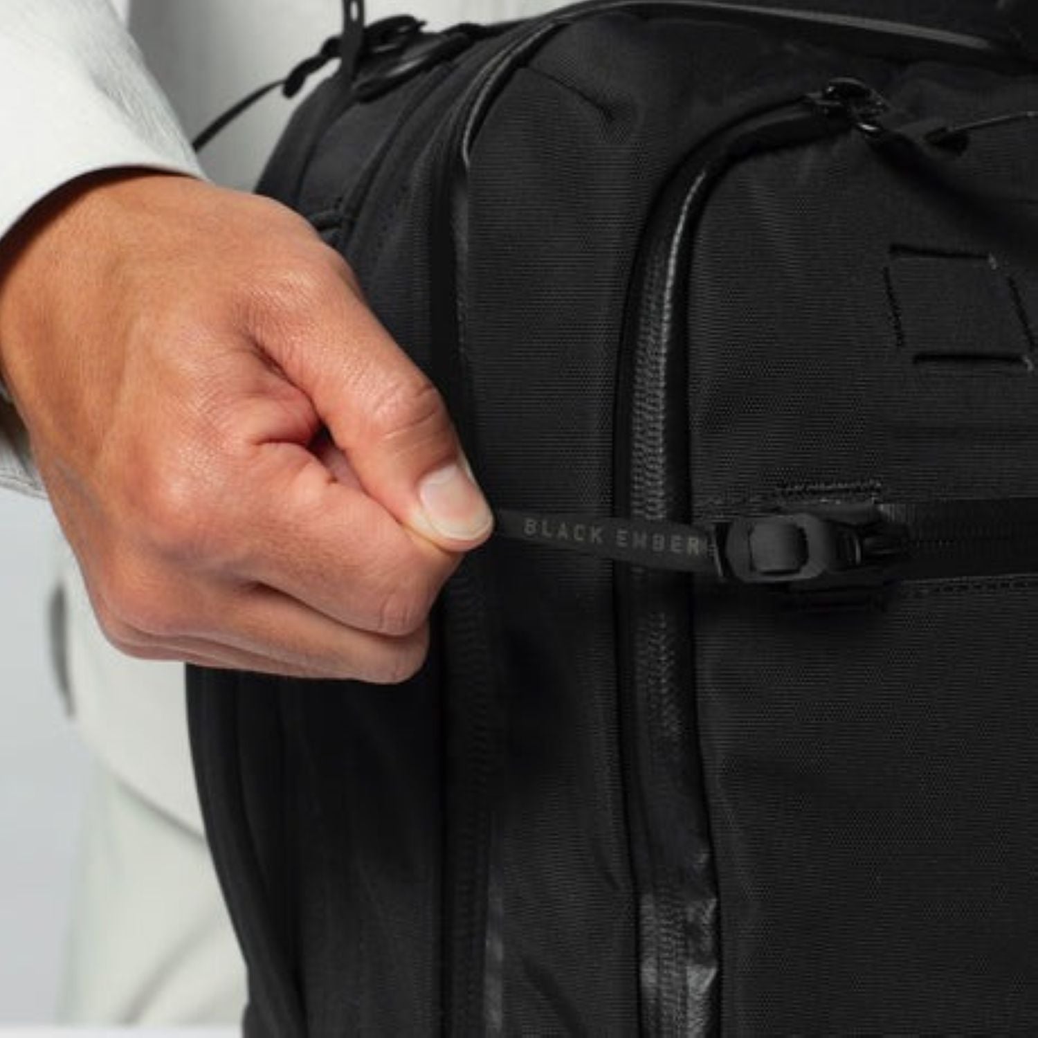 Black Ember Forge Convertible Travel Backpack Embertex Pfas Free 30-40L