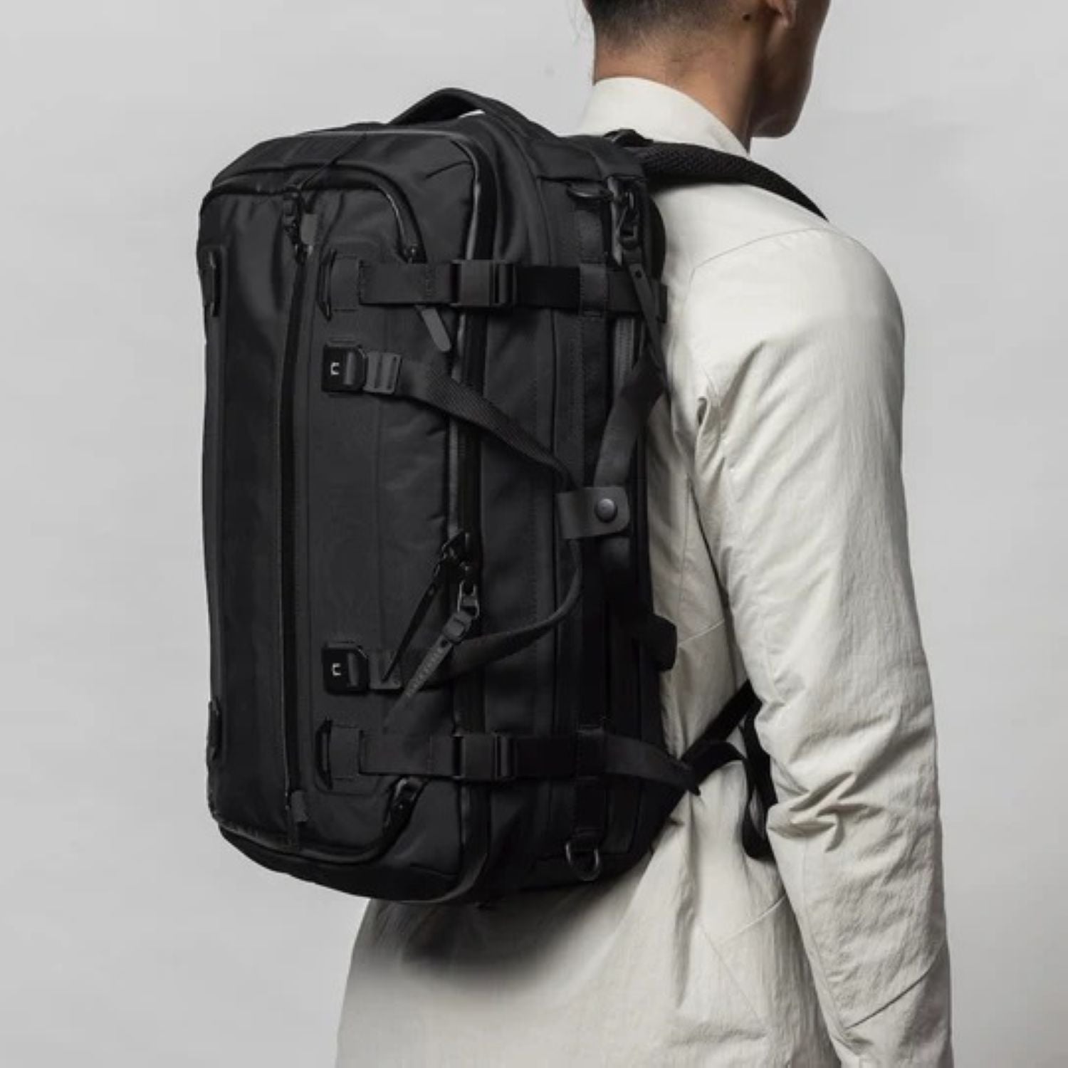 Black Ember Forge Convertible Travel Backpack Embertex Pfas Free 30-40L