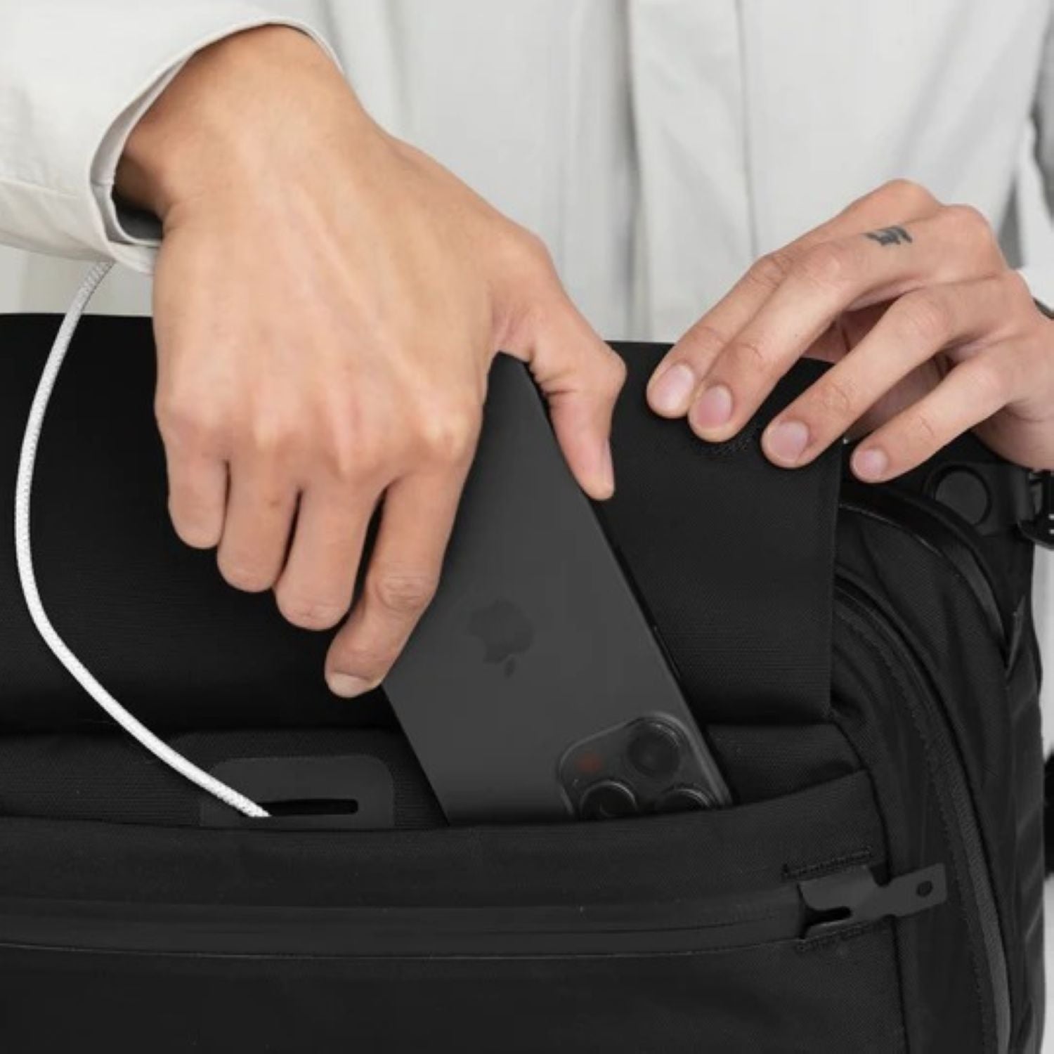 Black Ember Grip Sling Bag Ember Tex Pfas Free 12L