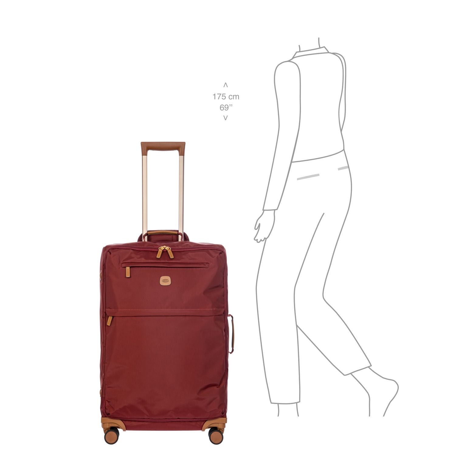 BRIC'S X-Travel 28" Medium Luggage With Front Access Opening Spinner