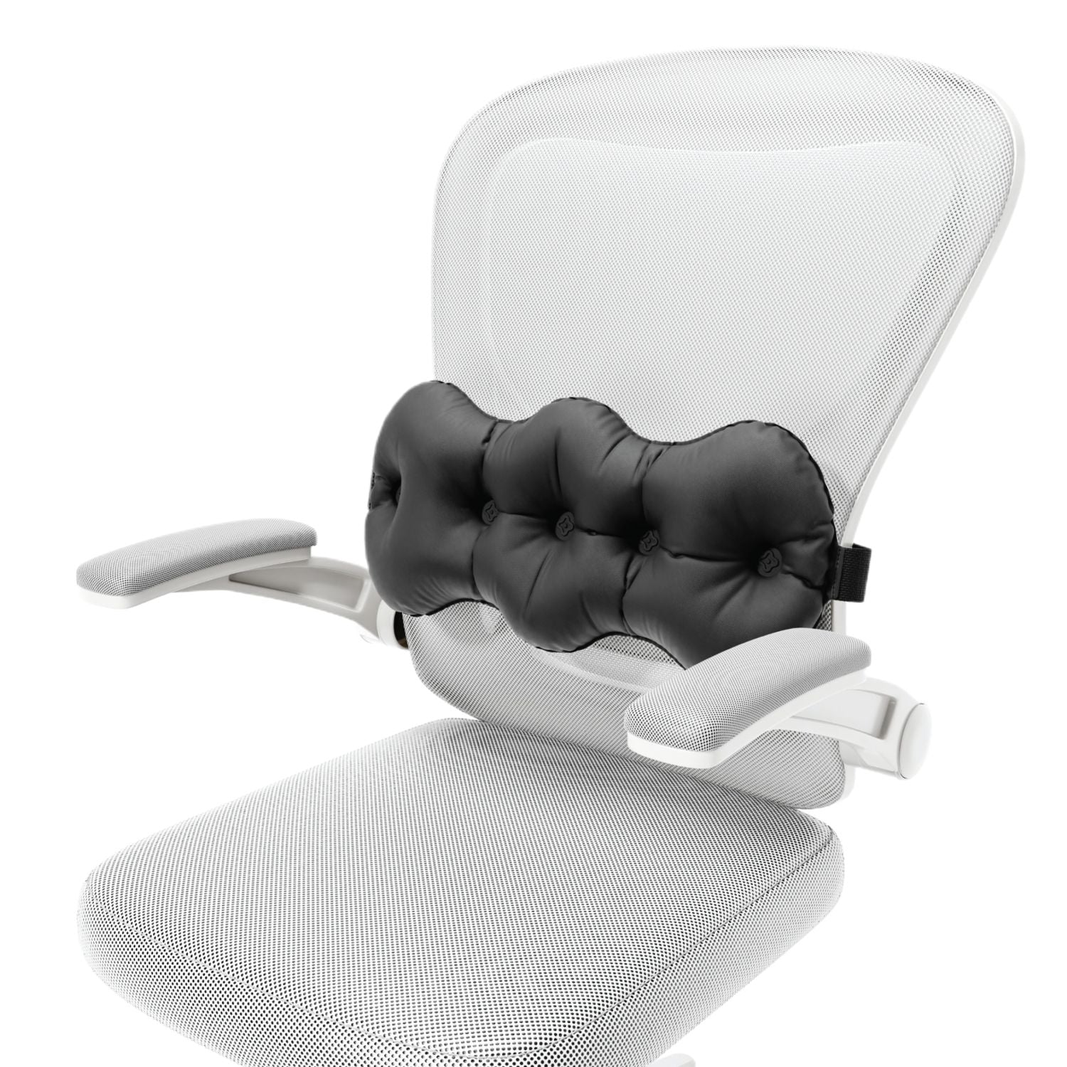 Crossing Inflatable Air Pump Lumbar Back Support Travel Pillow