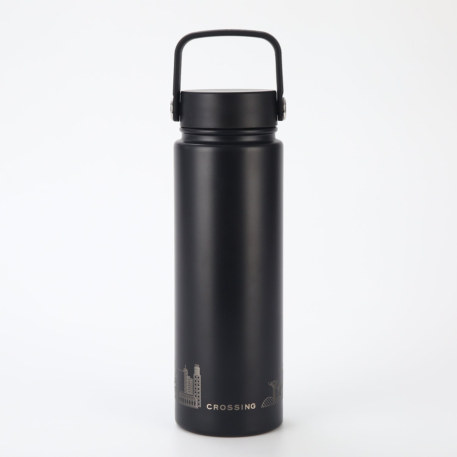 Crossing Urban Ceramic S/S Insulated Flat Cap Bottle With Handle 720ml (SA)