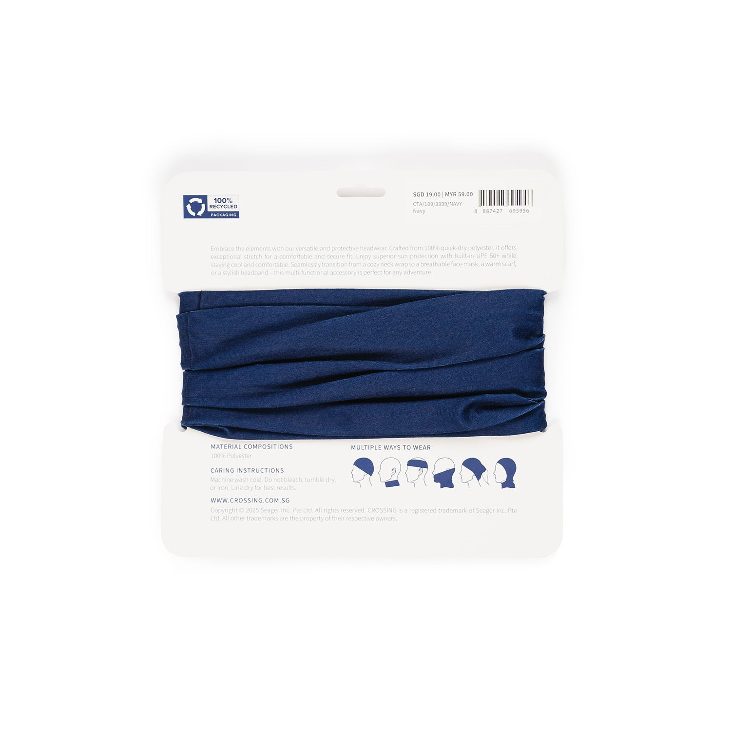 Crossing UV Multi-Functional Headwear UPF 50+ Sun Protection