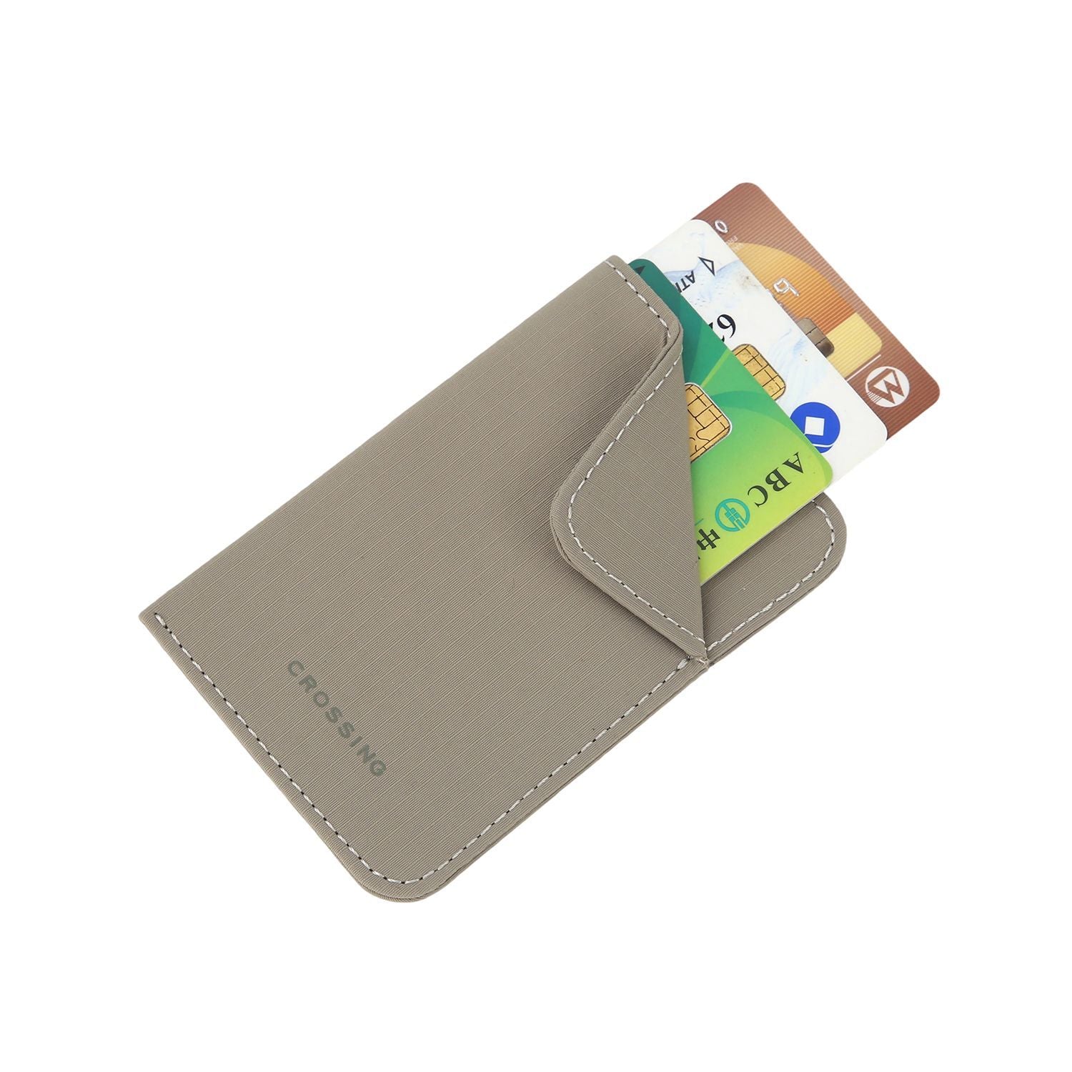 Crossing Waterproof Checked Nylon Card Sleeve RFID