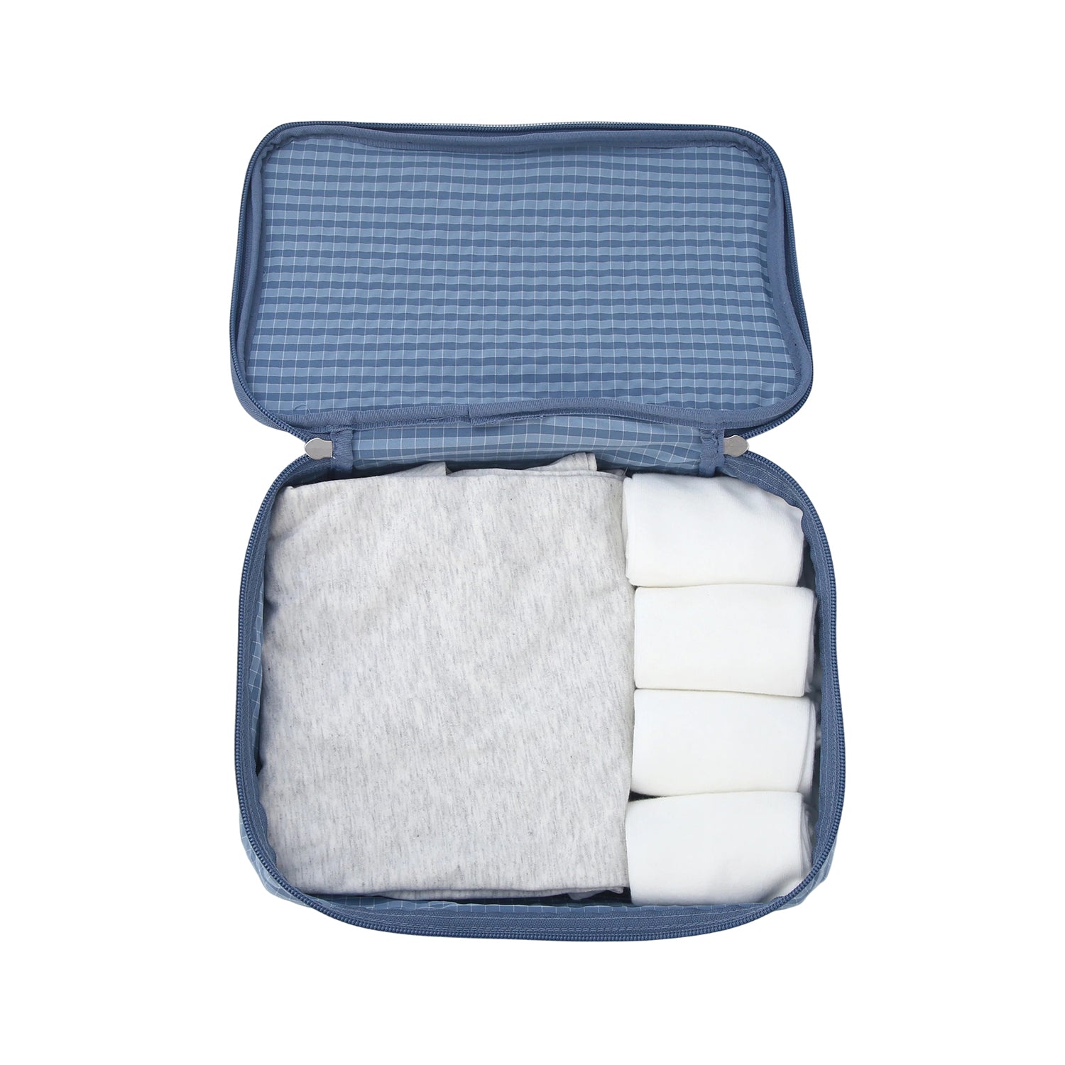 Crossing Waterproof Rayon Checked Packing Cube Set (2-Piece Set)