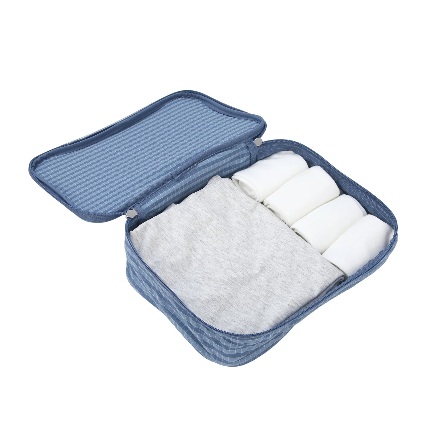 Crossing Waterproof Rayon Checked Packing Cube Set (2-Piece Set)