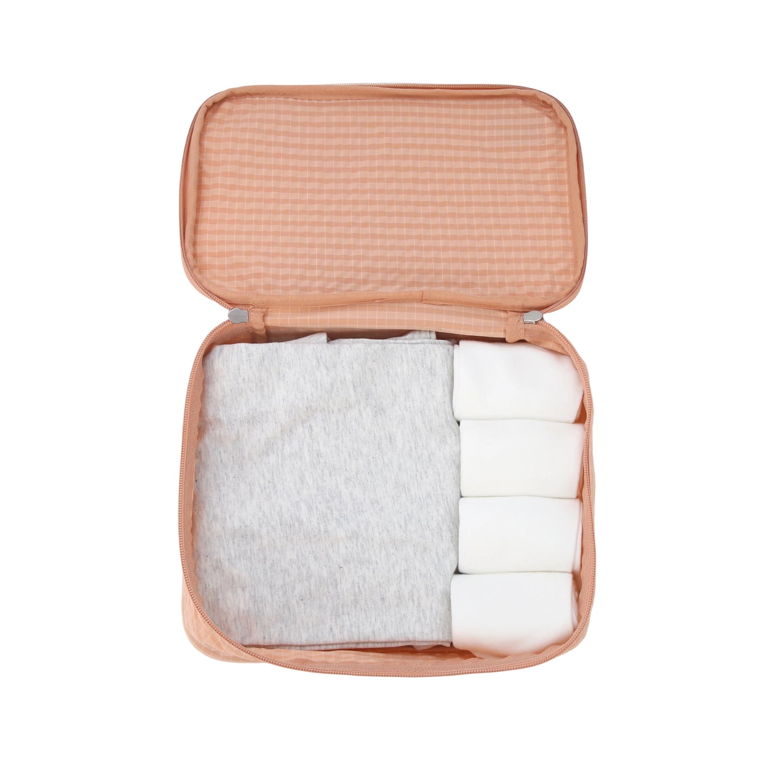 Crossing Waterproof Rayon Checked Packing Cube Set (2-Piece Set)