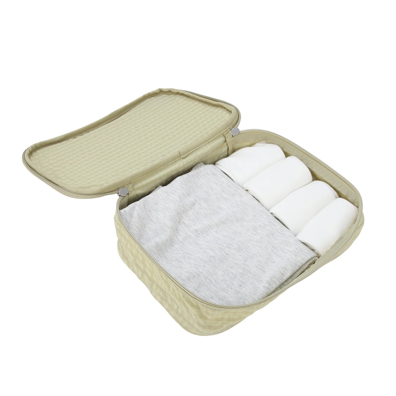 Crossing Waterproof Rayon Checked Packing Cube Set (2-Piece Set)