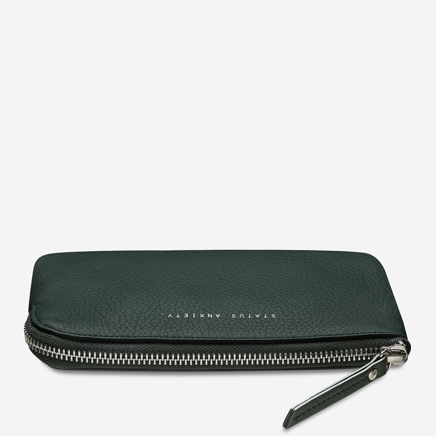 Status Anxiety Smoke And Mirrors Zip Leather Pouch