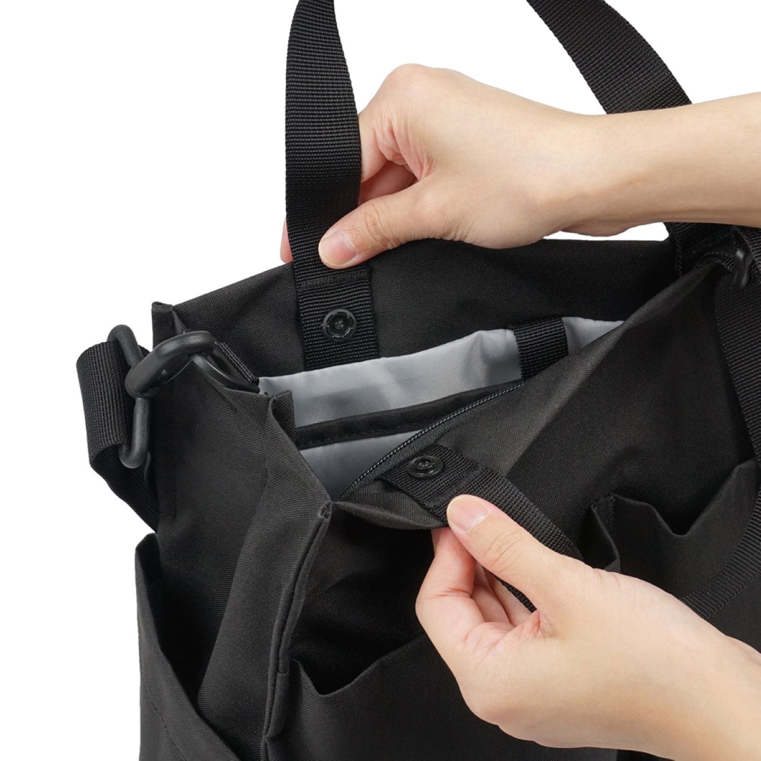 Hellolulu Luke 3 Way Vertical Tote Recycled