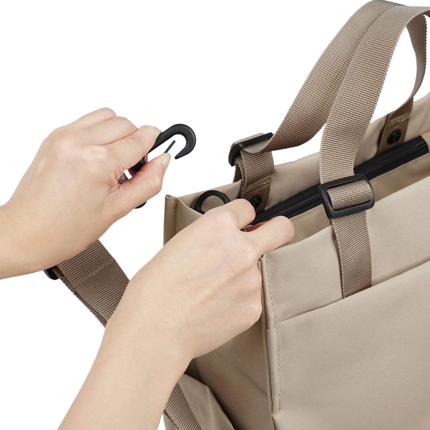 Hellolulu Luke 3 Way Vertical Tote Recycled