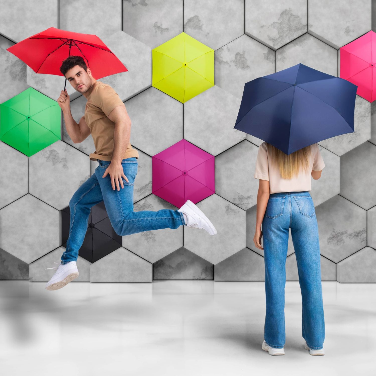 Knirps US.050 Ultralight Slim Manual Umbrella (UV Protection)