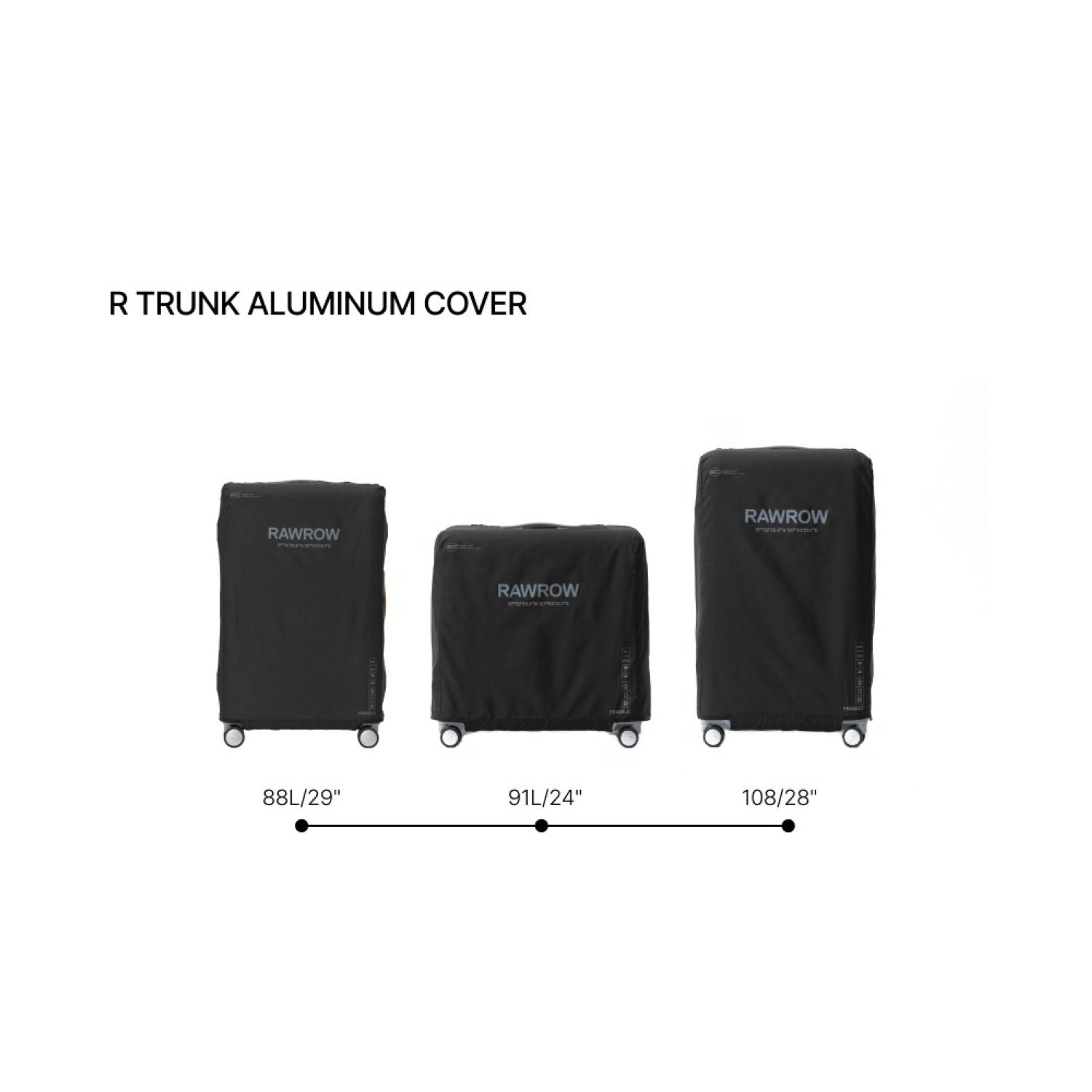 Rawrow R Trunk Aluminium Luggage Cover 807 88L/29"