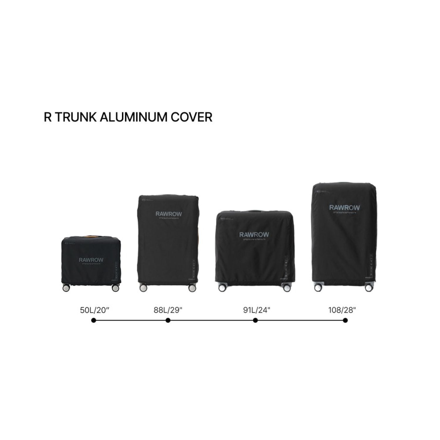 Rawrow R Trunk Aluminium Luggage Cover 811 50L/20"